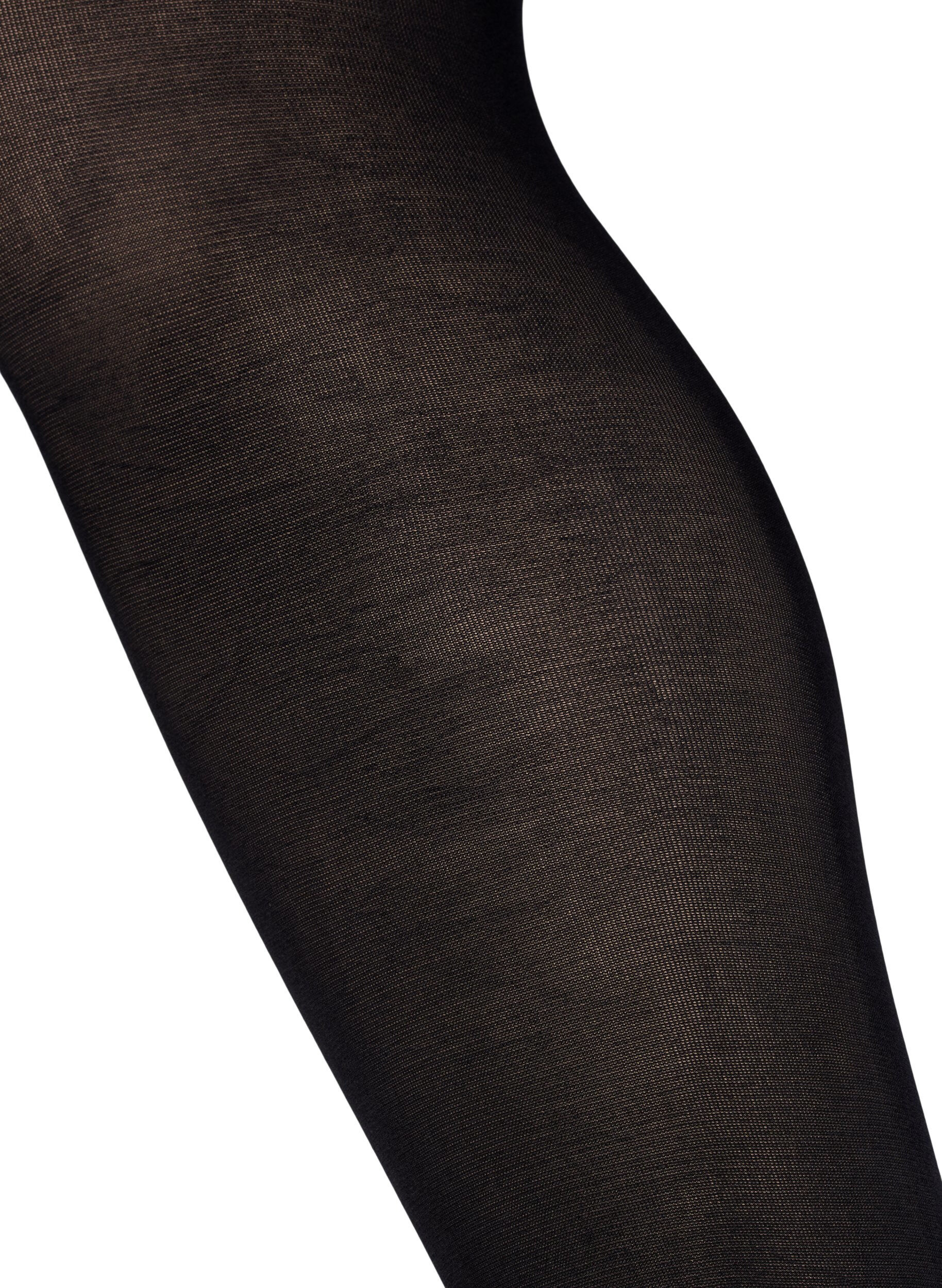Zizzi2-pack strumpbyxor i 100 denier, Svart, Packshot image number 3