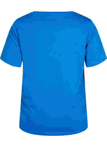 T-shirt från FLASH med tryck, Strong Blue, Packshot image number 1