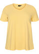 Enf&auml;rgad t-shirt i bomull, Gul, Packshot image number 0