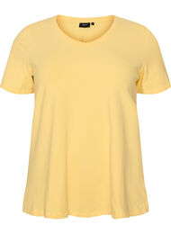 Enf&auml;rgad t-shirt i bomull, Gul