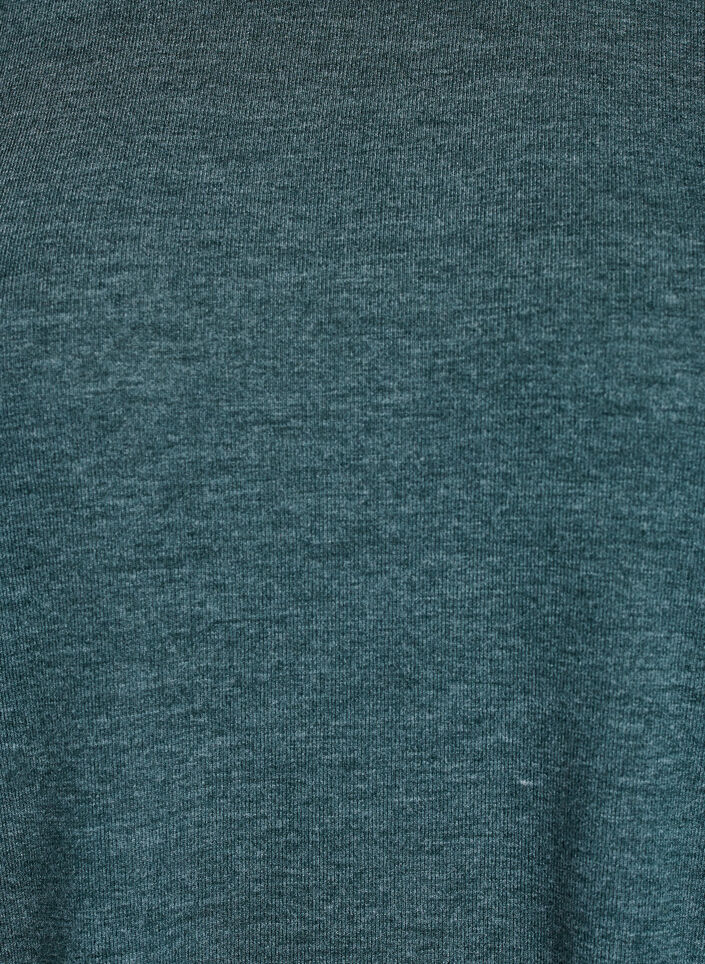 Jerseyblus med 3/4-&auml;rm, Gr&ouml;n, Packshot image number 2