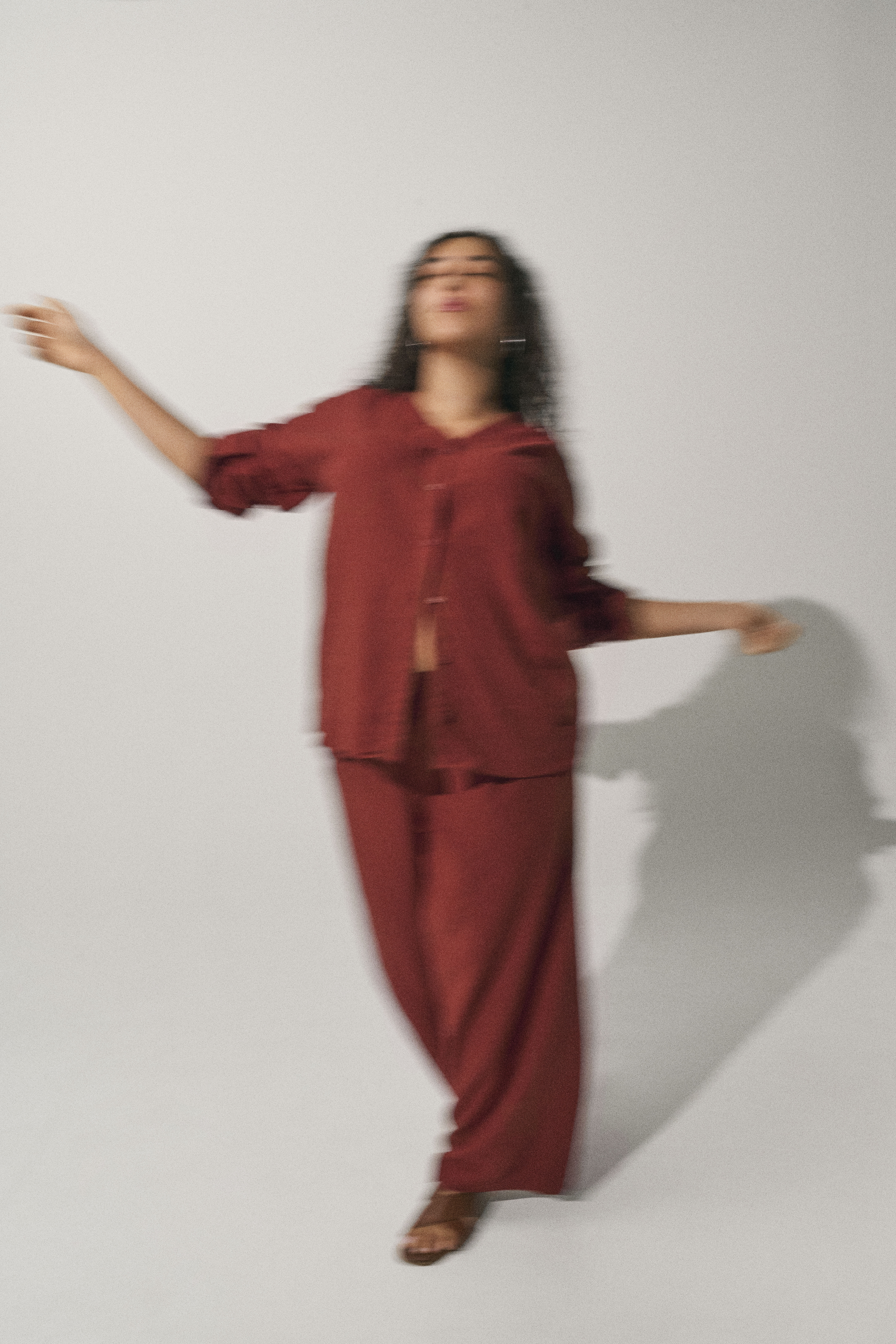 Zizzi Matchande set i linne, , Model