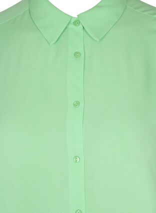 Lång skjorta i viskos med 2/4 ärmar, Summer Green, Packshot image number 2