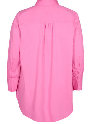 Långärmad skjorta med hög manschett, Aurora Pink, Packshot image number 1