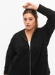 Sweatshirt med huva, Black, Model image number 2