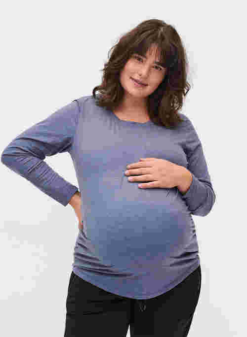 Basic gravidblus med långa ärmar