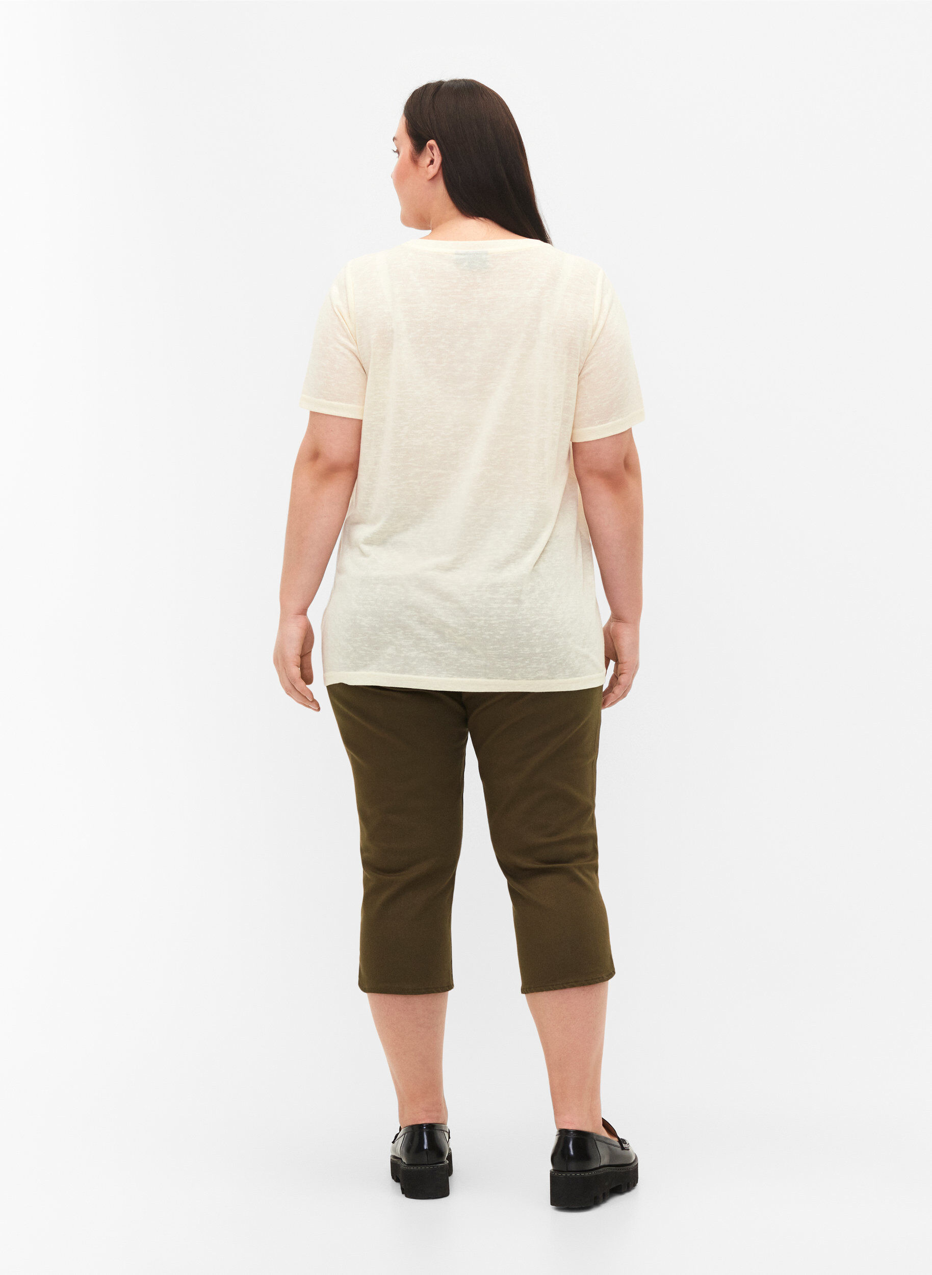 Zizzi Knickers i bomullsblandning med tight passform, Ivy Green, Model image number 1