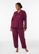 Pyjamasskjorta i bomull med br&ouml;stficka, R&ouml;d, Model image number 1