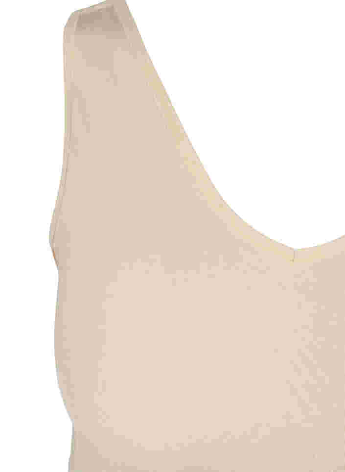 V-ringad bh utan bygel, Nude, Packshot image number 2