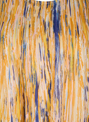 Långärmad tunika med tryck, Apricot AOP, Packshot image number 2