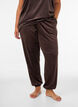 L&ouml;sa byxor i velour, Brun, Model image number 0
