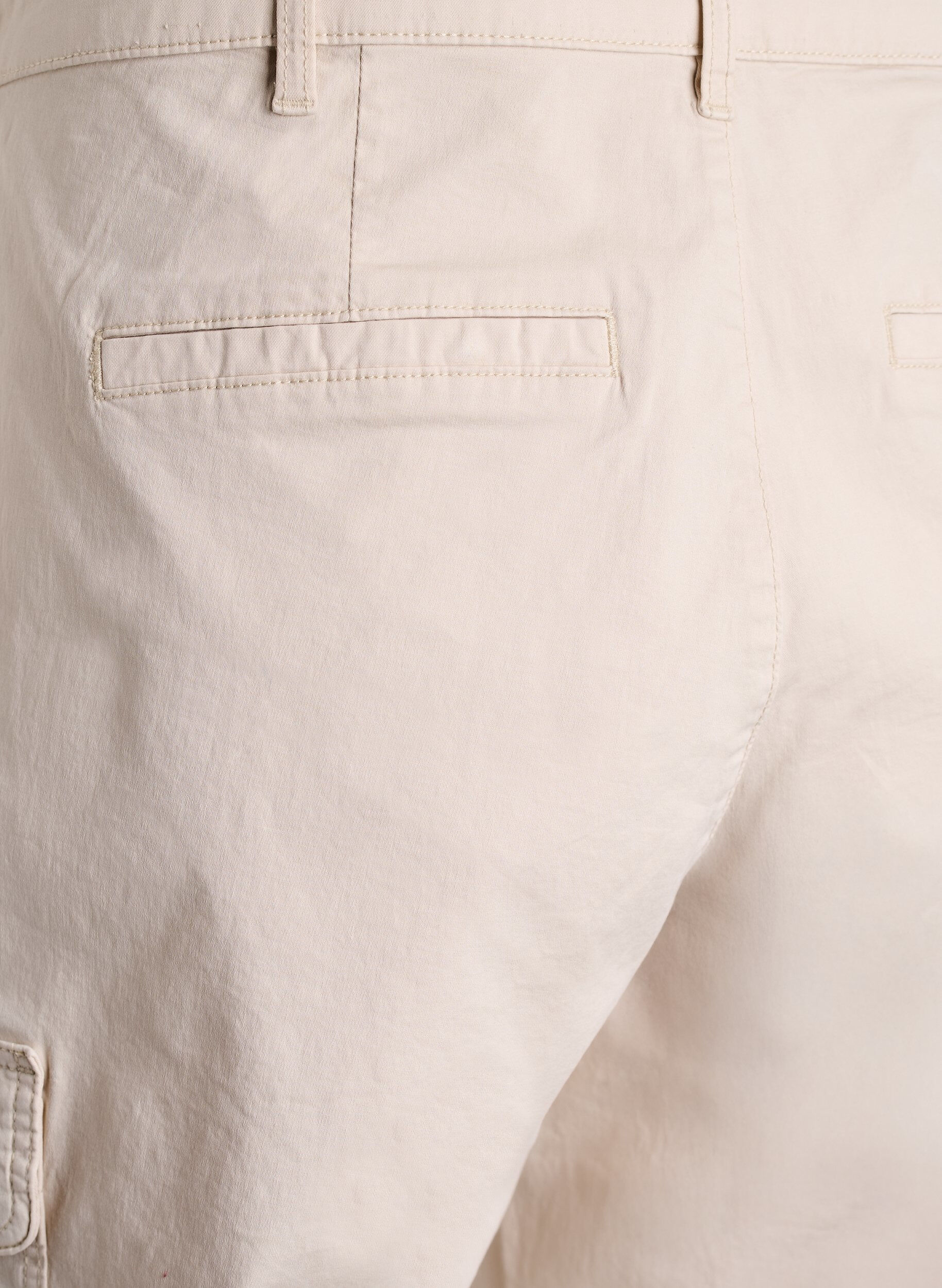 Zizzi Cargobyxor med h&ouml;g midja, Beige, Packshot image number 3