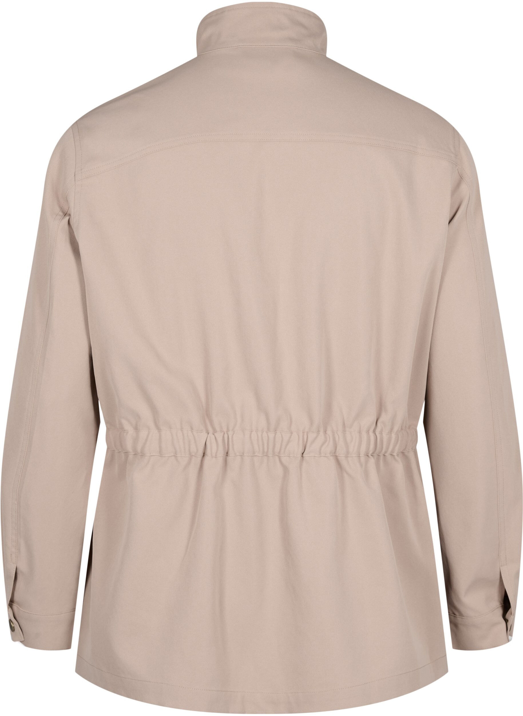 Zizzi Arm&eacute;jacka med dragsko i midjan, Lark, Packshot image number 1
