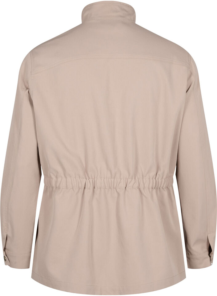 Arméjacka med dragsko i midjan, Lark, Packshot image number 1