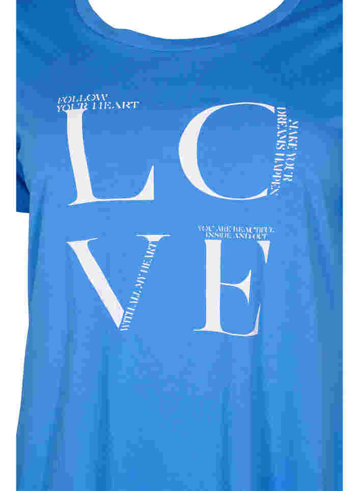 T-shirt i bomull med texttryck, Regatta LOVE, Packshot image number 2