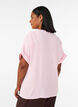 L&ouml;s blus med korta &auml;rmar, Rosa, Model image number 2