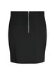 Slim fit kjol med slits, Black, Packshot image number 1