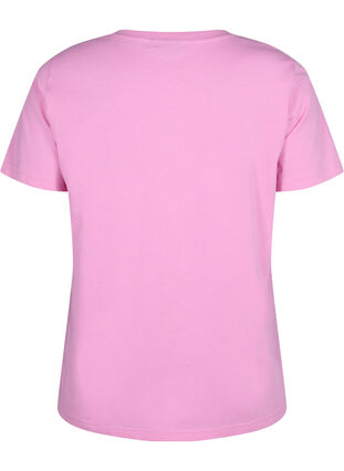 T-shirt i bomull med rund halsringning och tryck, RoseBloom W. Love, Packshot image number 1