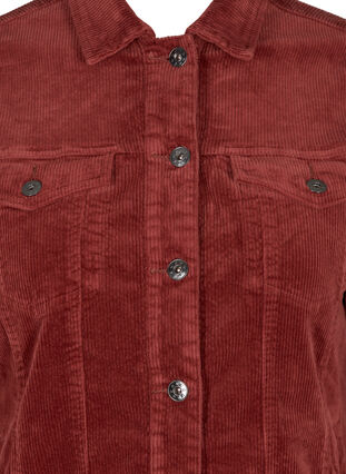 Sammetsskjorta med fickor, Burnt Henna, Packshot image number 2