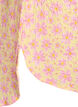 Kort kl&auml;nning med krinklad textur och korta &auml;rmar, Gul, Packshot image number 3