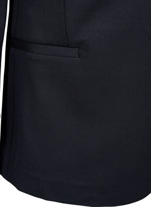Enkel blazer med knapp, Black, Packshot image number 3