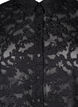Jacquardskjorta med knappar, Black, Packshot image number 2
