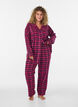 Rutiga pyjamasbyxor i bomull, R&ouml;d, Model image number 0