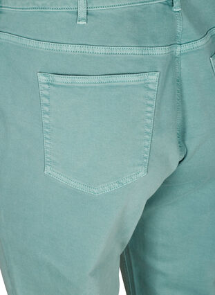 Mom fit jeans i bomull, Chinois Green, Packshot image number 3