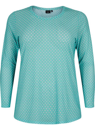 Mesh-tröja med tryck, Green Dot, Packshot image number 0