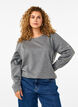 Sweatshirt med kontrastsömmar, Medium Grey Mél, Model image number 0