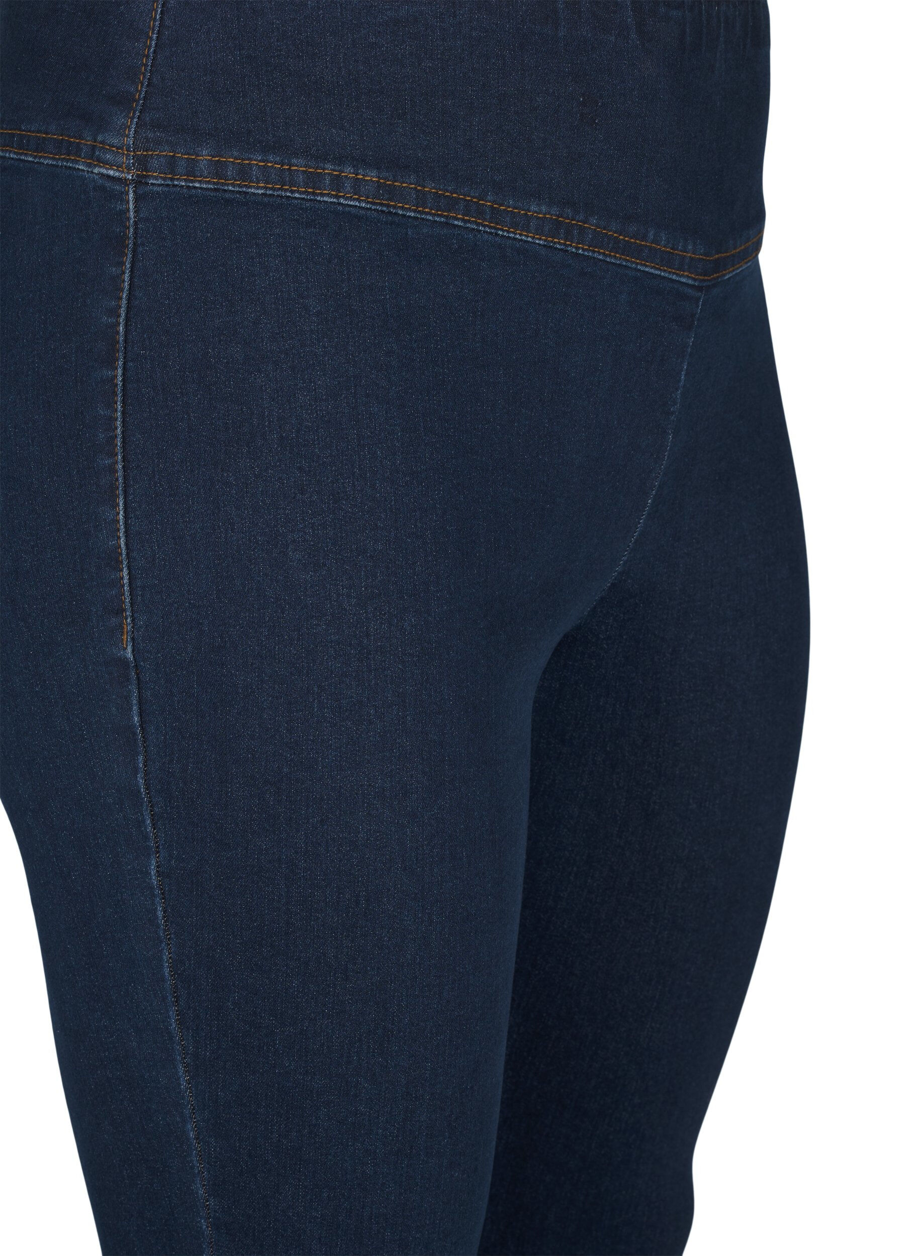 Zizzi Stretchiga jeggings med h&ouml;g midja, Dark Blue, Packshot image number 2