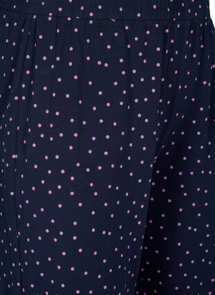 Pyjamasbyxor i bomull med tryck, Night Sky Dot, Packshot image number 2