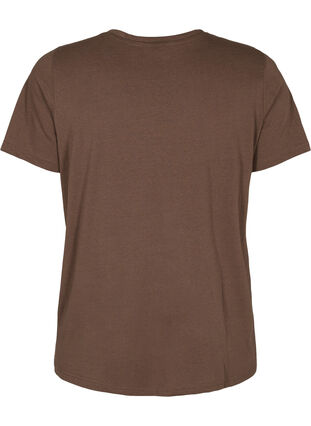 T-shirt med tryck, Chestnut BG, Packshot image number 1