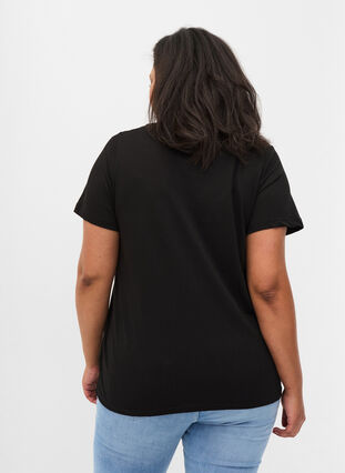 T-shirt i bomull med tryck, Black WAYS, Model image number 1