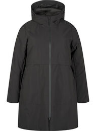 Vinterjacka med justerbar midja, Grå