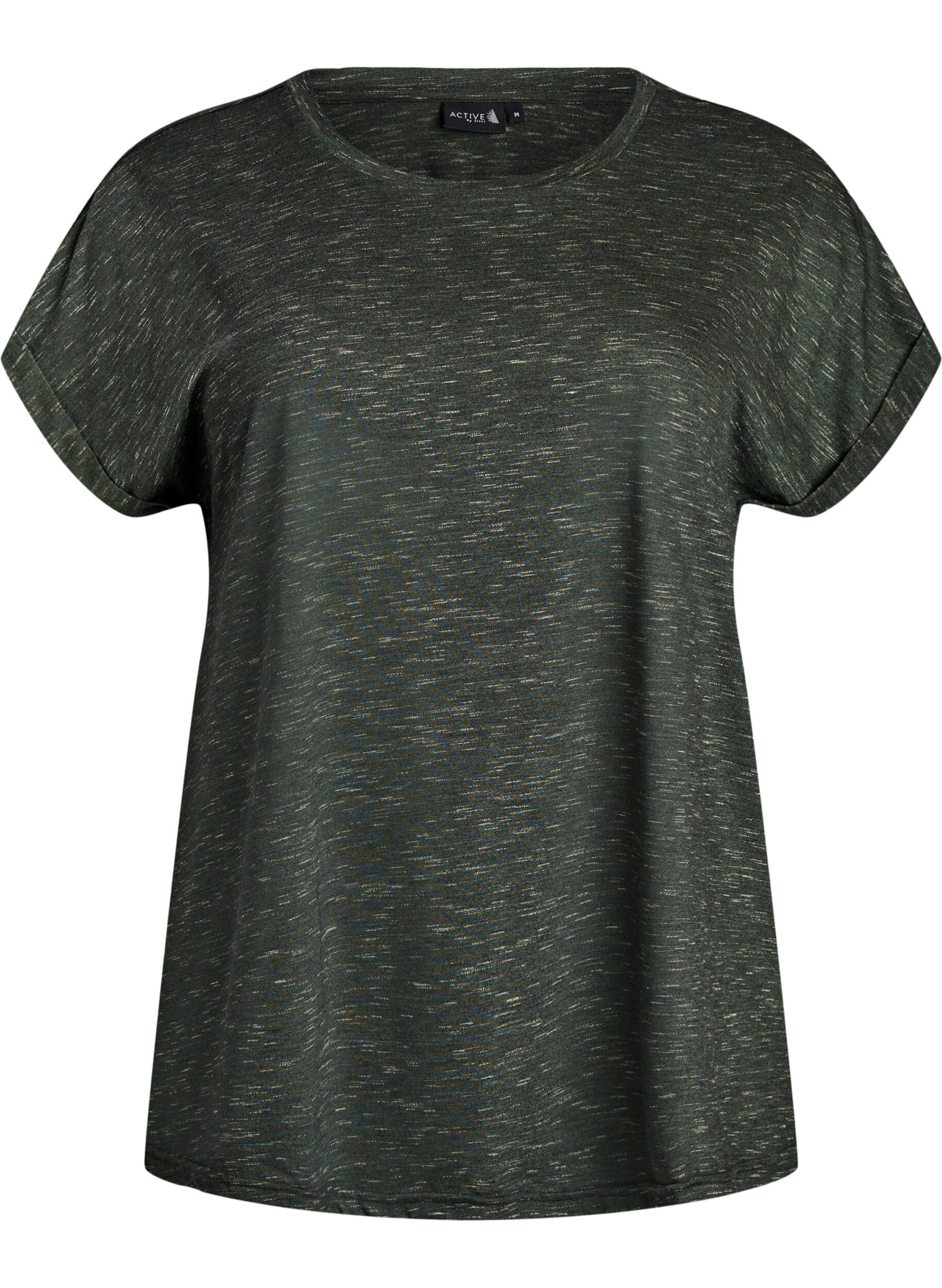 ZizziL&ouml;s tr&auml;ningst-shirt med korta &auml;rmar, Gr&ouml;n, Packshot image number 0
