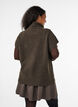 Stickad v&auml;st med polokrage, Brun, Model image number 2