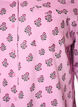 Pyjamasskjorta i bomull med br&ouml;stficka, Rosa, Packshot image number 2