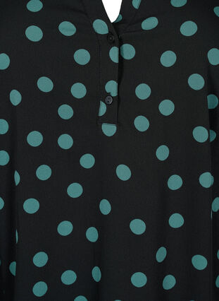FLASH - Långärmad blus med tryck, Dot, Packshot image number 2