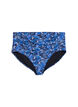 Bikinitrosa med h&ouml;g midja och m&ouml;nster, Bl&aring;, Packshot image number 0