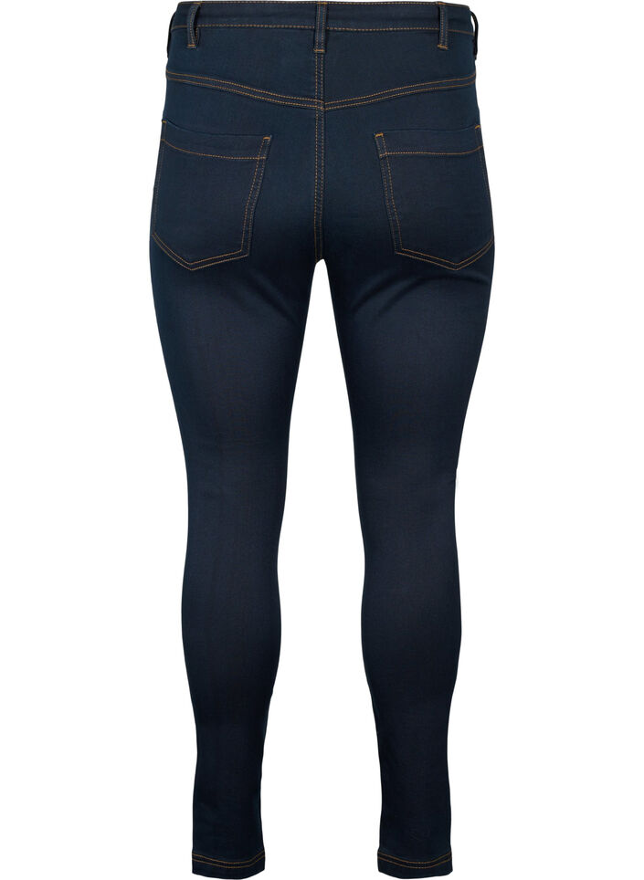 Super slim Amy jeans med h&ouml;g midja, Tobacco Un, Packshot image number 1