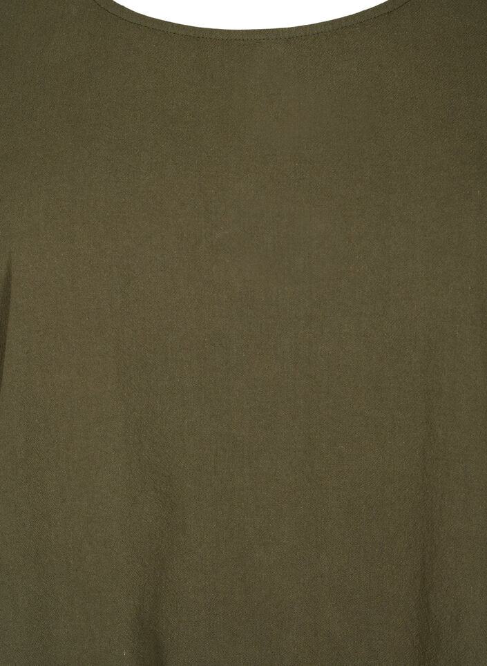 FLASH - Kortärmad tunika i bomull, Forest Night, Packshot image number 2