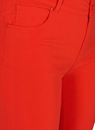 Slim fit byxor med fickor, Flame Scarlet, Packshot image number 2