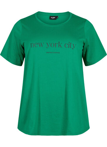 T-shirt från FLASH med tryck, Jolly Green, Packshot image number 0