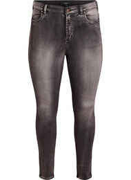 Supersmala Amy-jeans med h&ouml;g midja, Gr&aring;