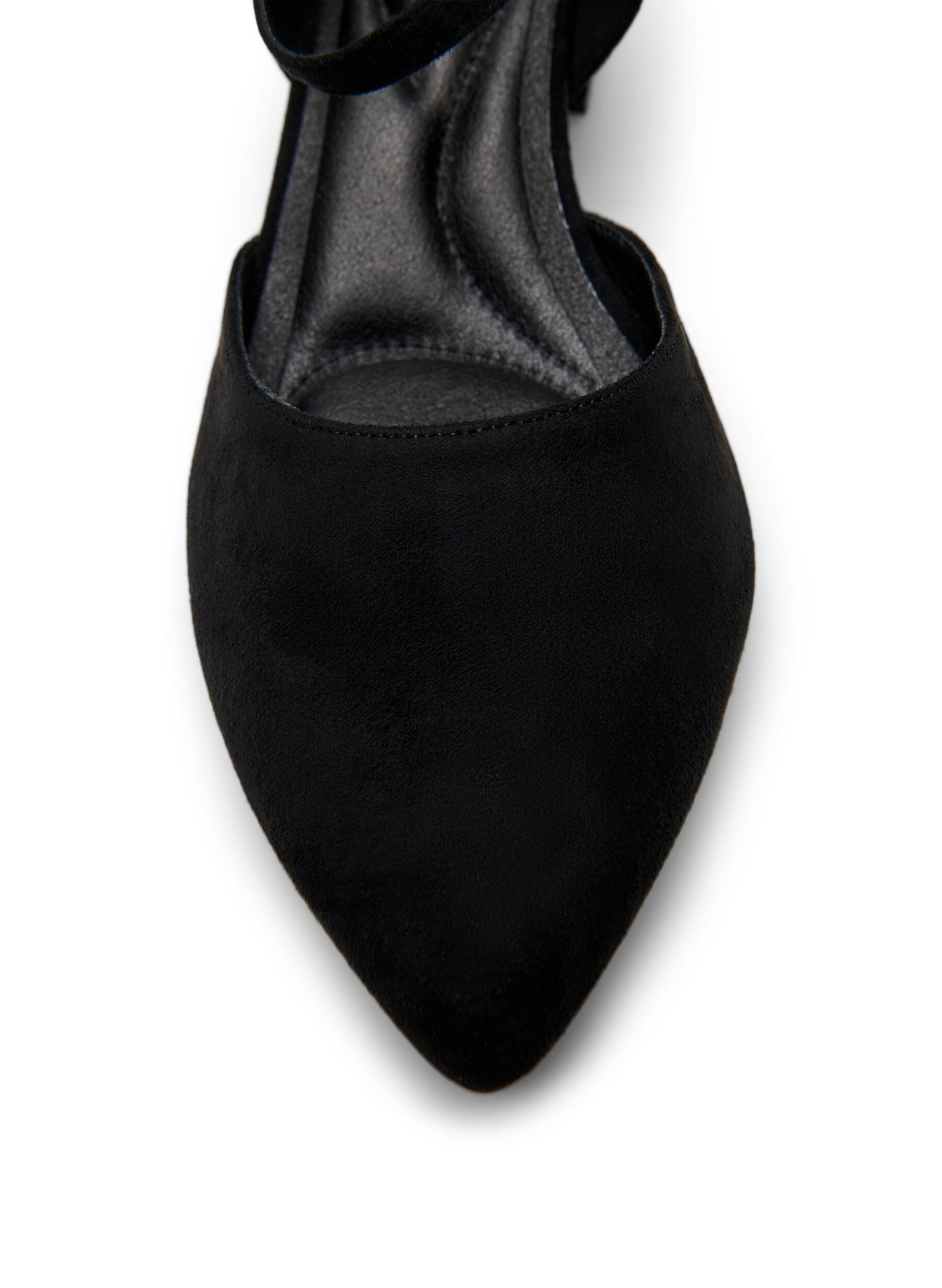 Zizzi Pumps med dubbla remmar, Svart, Packshot image number 4