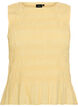 Smocktopp med b&aring;tringning och peplum, Gul, Packshot image number 0