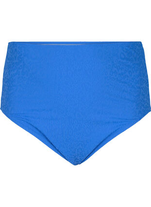 Bikinitrosor med hög midja och leo-struktur, Palace Blue, Packshot image number 0