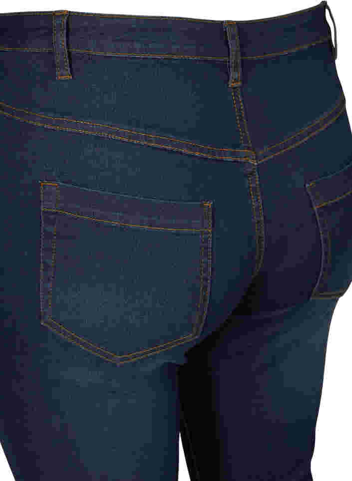 Slim fit Emily capri-jeans, Blue denim, Packshot image number 3