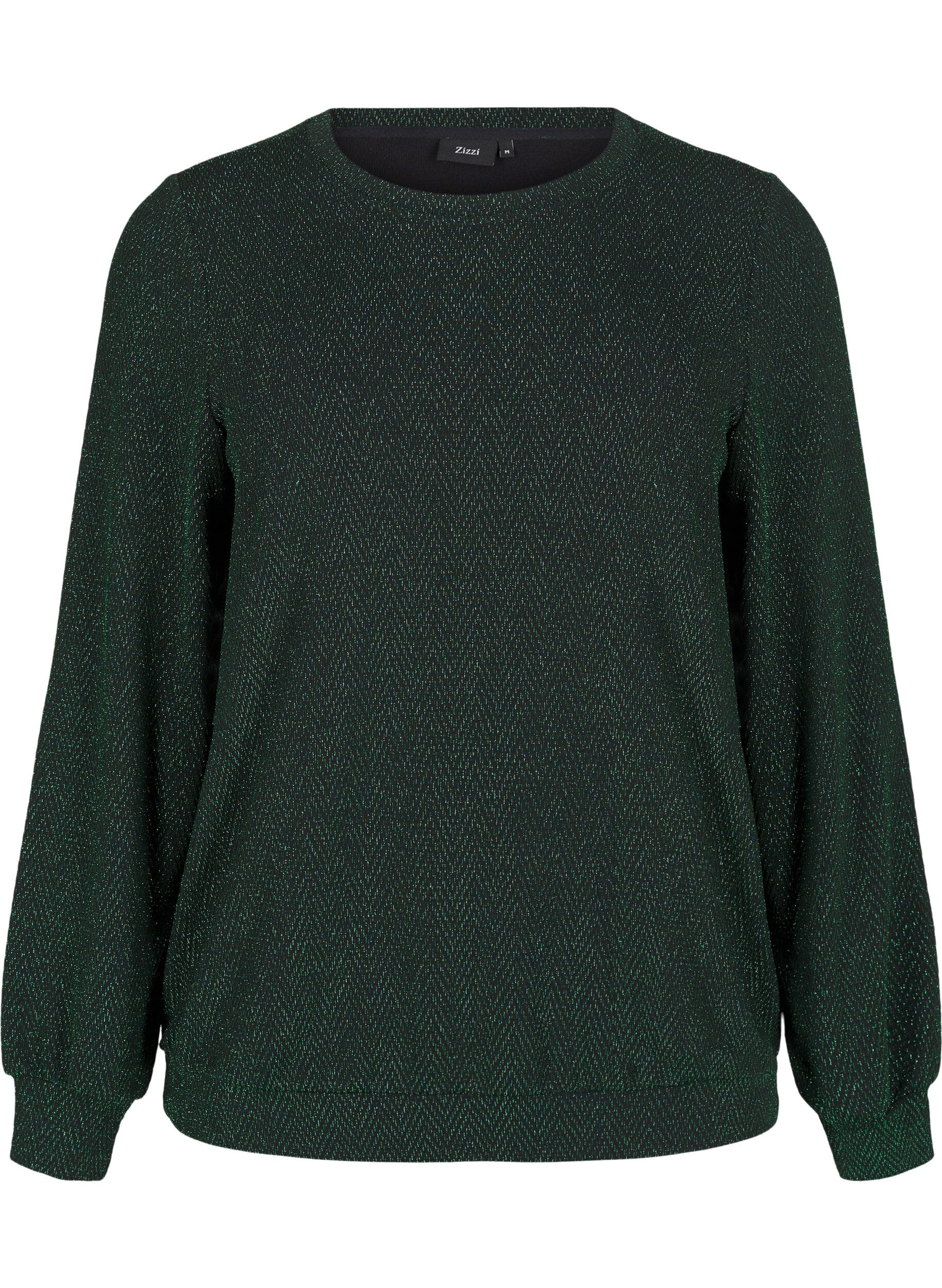 Zizzi Blus med skimrande m&ouml;nster, Scarab ZigZagShimmer, Packshot image number 0